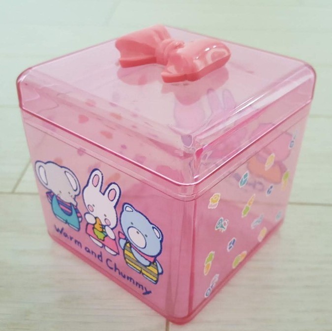 美品】サンリオ チアリーチャム 小物入れ プラケース 1984 当時 美品】サンリオ チアリーチャム 小物入れ プラケース 1984 当時