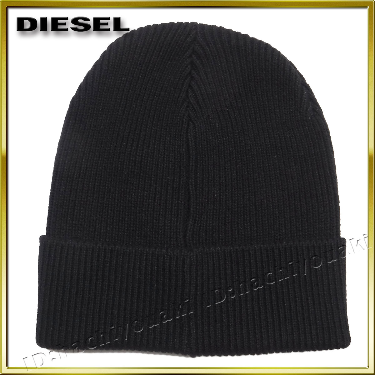 DIESEL new goods diesel K-CODER Mix wool material knit cap men's lady's black hat regular goods knitted cap 