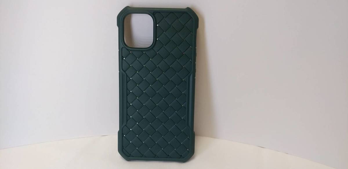  new goods iPhone case knitting iPhone12mini(5.4inch) correspondence green 