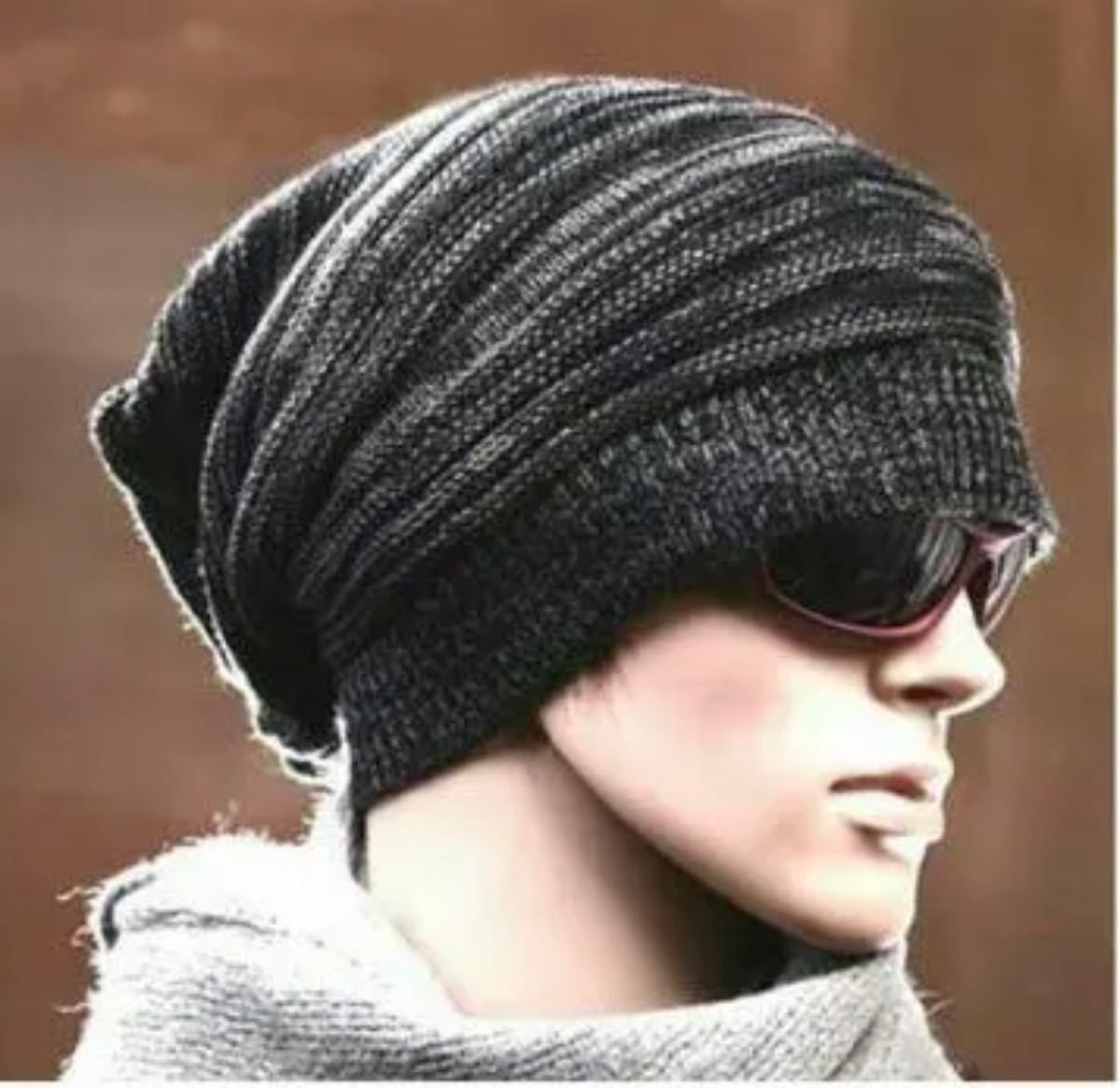 ブラック ニット帽 ユニセックス ネックウォーマー スノボ スキー ウェア 帽子 帽子キャップ 男女兼用 スノボ ユニセックス
