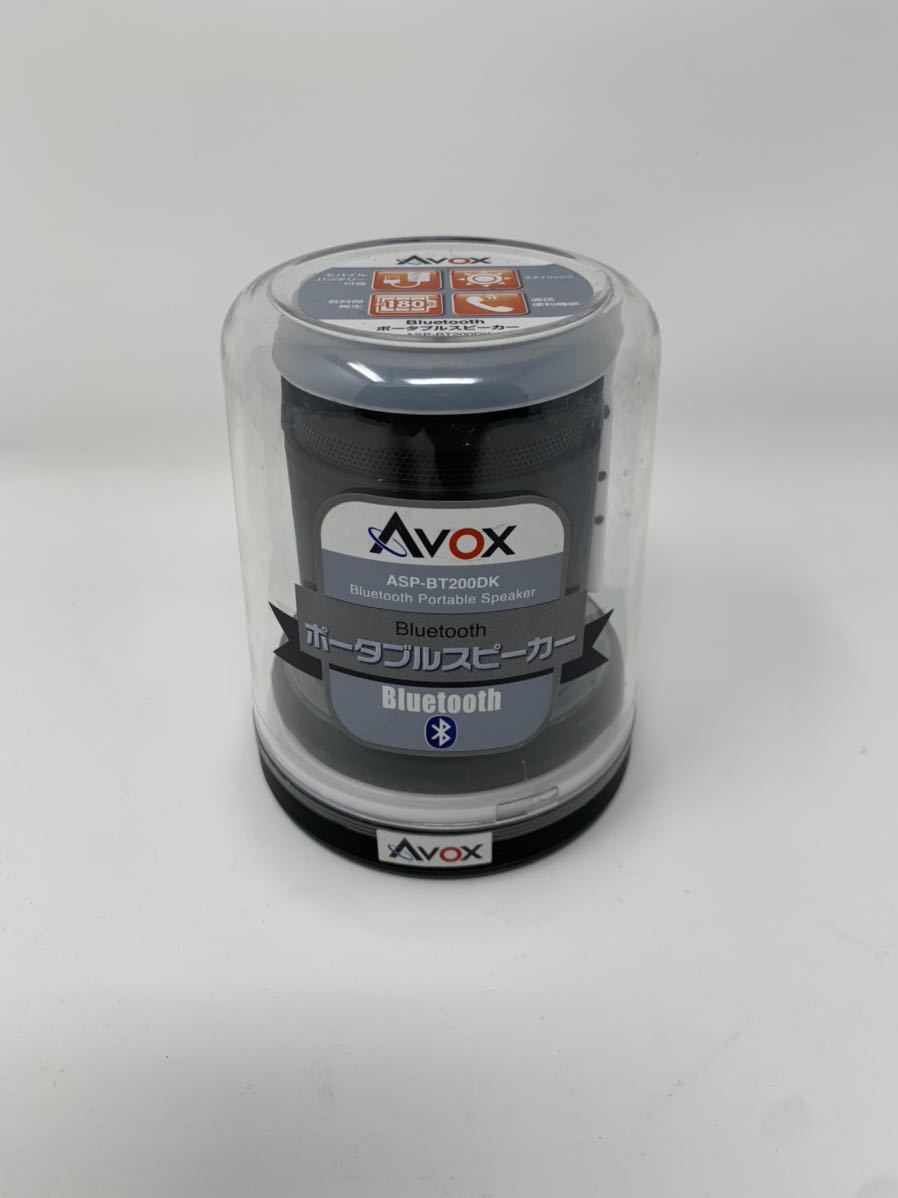 AVOX BLUEtooth ポータブルスピーカー ASP-BT200DK モバイルバッテリー付属_画像1