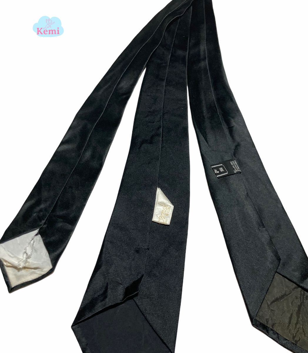 【3点セット】ブラック 黒 ネクタイ フォーマル 正装 礼装_画像4