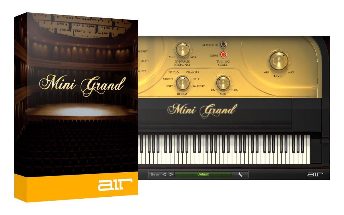 Mini Grand＋Velvet 2＋Hybrid 3＆Expansion ピアノ・キーボード音源3種類セット AIRMusic