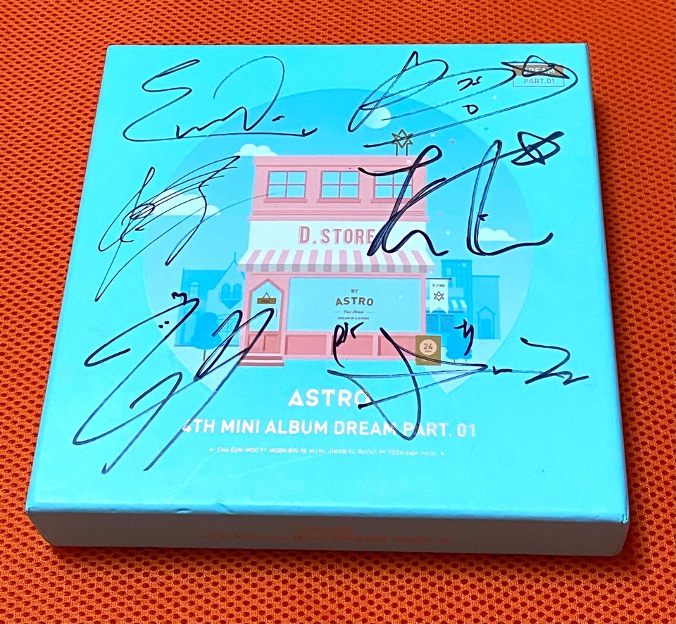 *ASTRO 4th Mini Album [Dream Part.01 DAY] все участник автограф автограф не .CD* Корея 