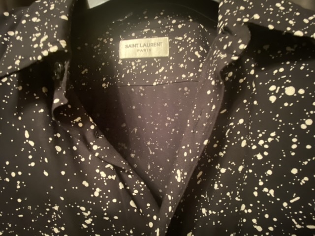新品】SAINT LAURENT サンローラン スプラッターシャツ Size : 40