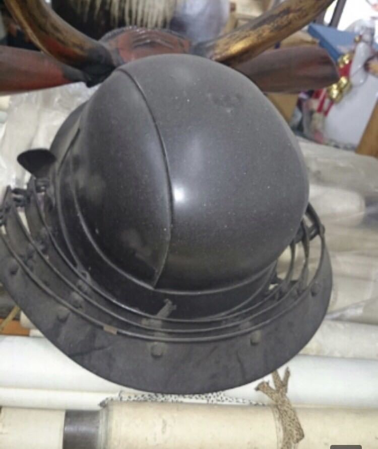  peach mountain era book@.. surface helmet armor Japanese sword finest quality goods helmet establish 