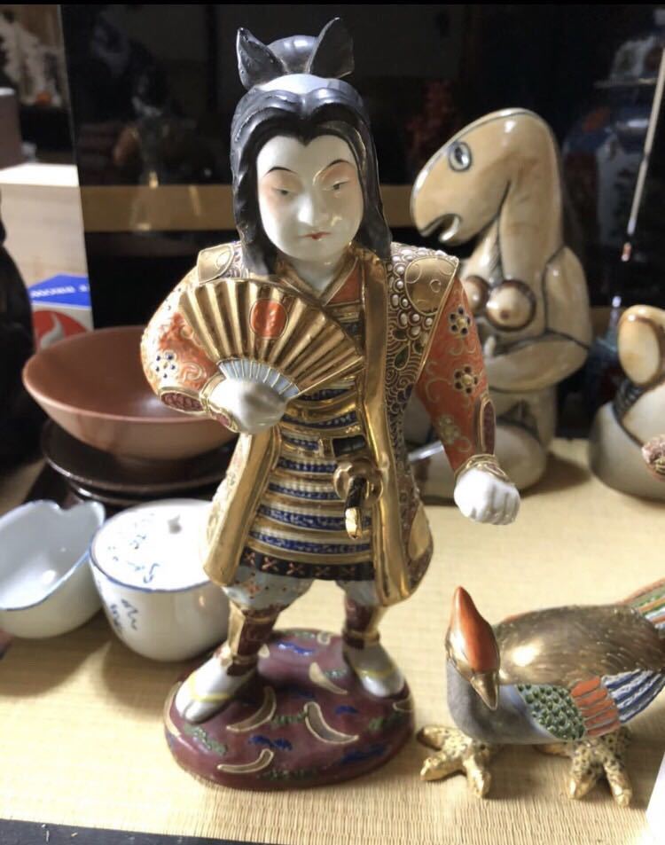 古九谷 注文品 特注 桃太郎 特大 金蘭手 同手 初代 徳田八十吉 古九谷 注文品 特注 桃太郎 特大 金蘭手 同手 初代 徳田八十吉