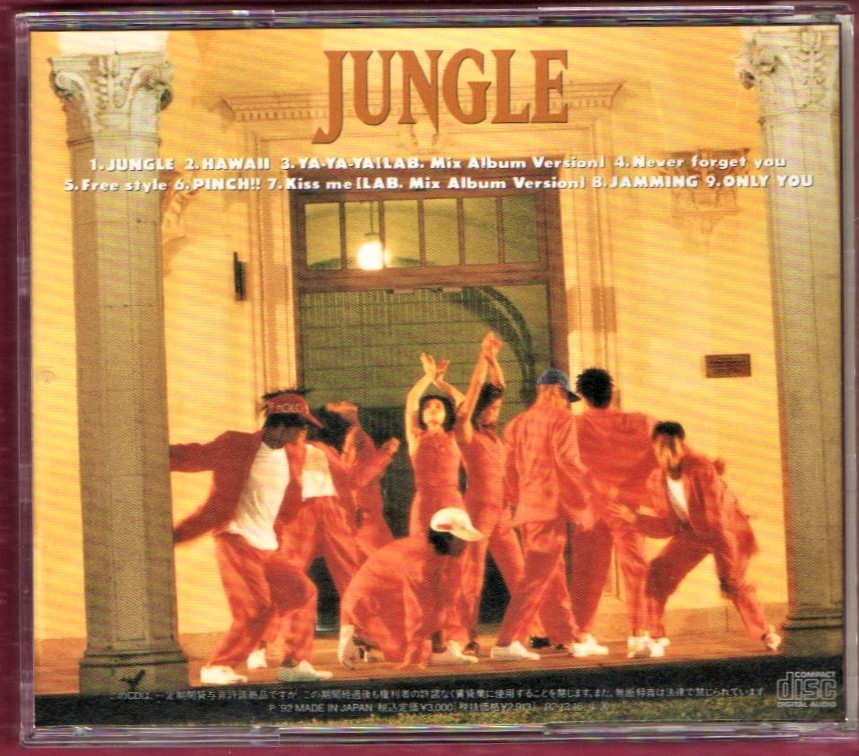 ∇ ズー ZOO 1992年 CD/ジャングル JUNGLE/YA-YA-YA 他全9曲収録/五十嵐広行 エグザイル HIRO LUV DELUXE EXILE LDH_画像2