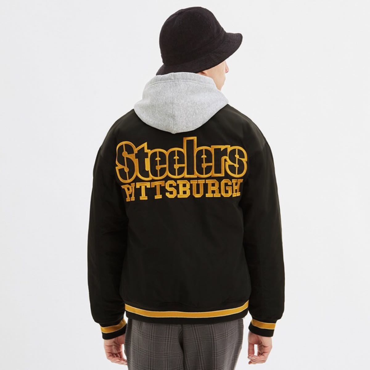 GU(ジーユー) 　NFL中綿スタジャン STEELERS スティーラーズ M