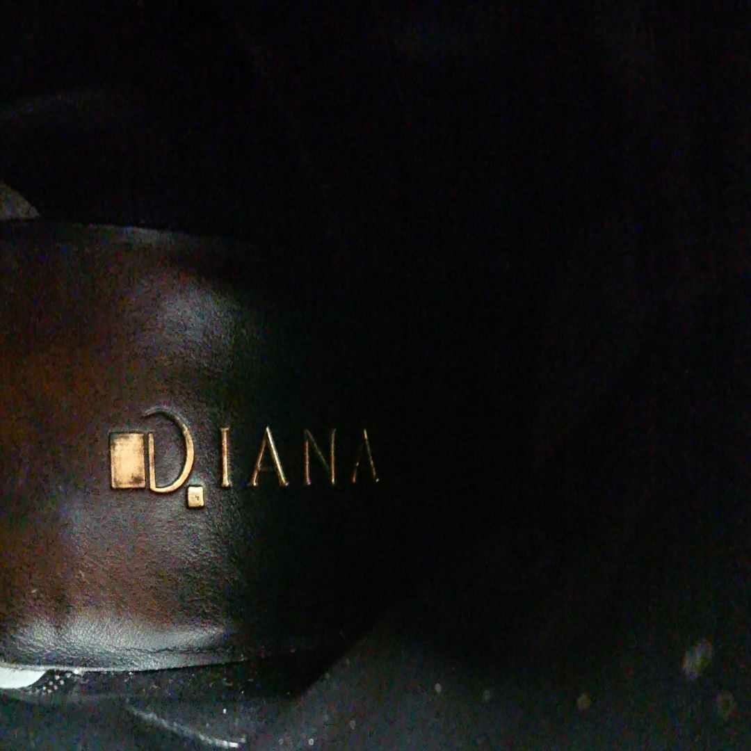 DIANA ショートブーツ 24cm  黒 スエード ダイアナ