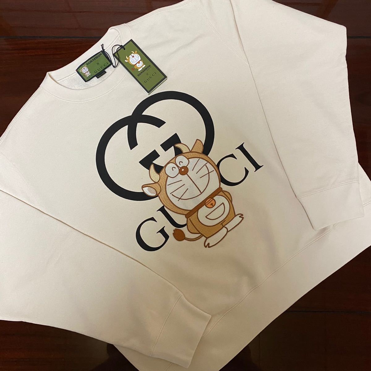 新品未着用 DORAEMON x GUCCI スウェットシャツ Sサイズ トレーナー パーカー ドラえもん 牛えもん タグ付き