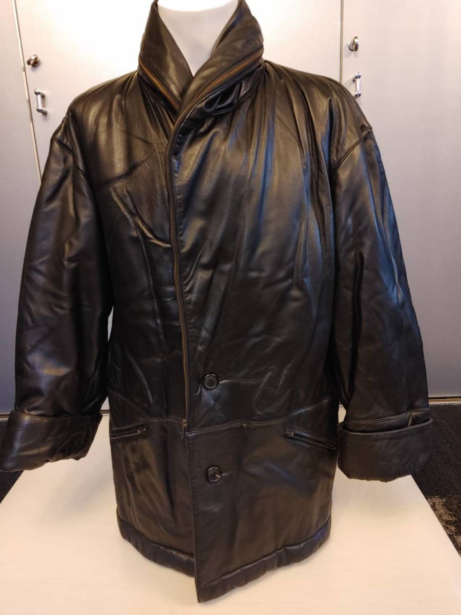 ☆ISSEY MIYAKE レザーロングコート Lサイズ 羊革 www.nickstellino.com