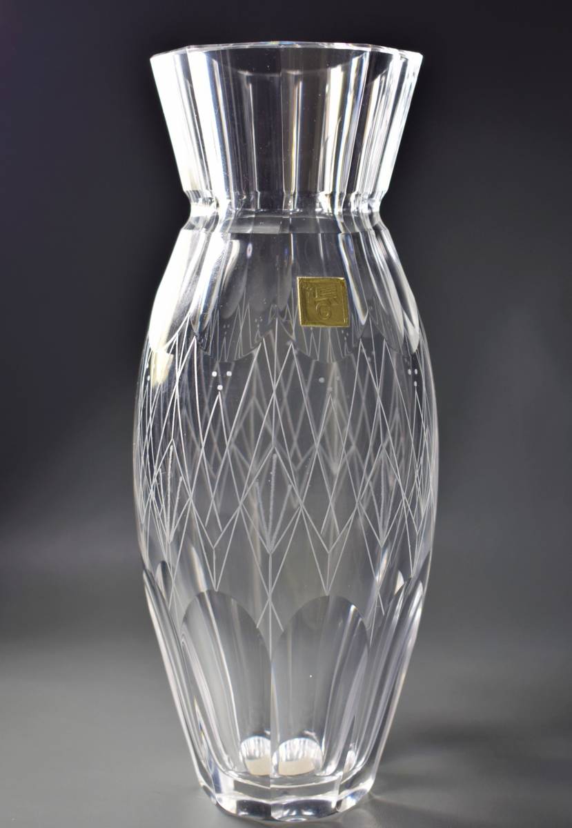  каждый . стекло стекло KAGAMI Crystalkagami crystal ваза цветок основа flower цветок сырой . ваза для цветов . в коробке сделано в Японии Japan glass base