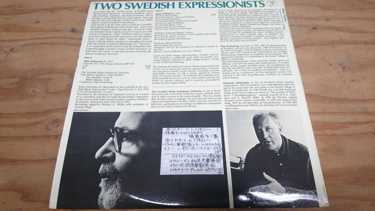 ALLAN PETTERSSON,INGVAR LIDHOLM/TWO SWEDISH EXPRESSIONISTS Sweden盤_画像2