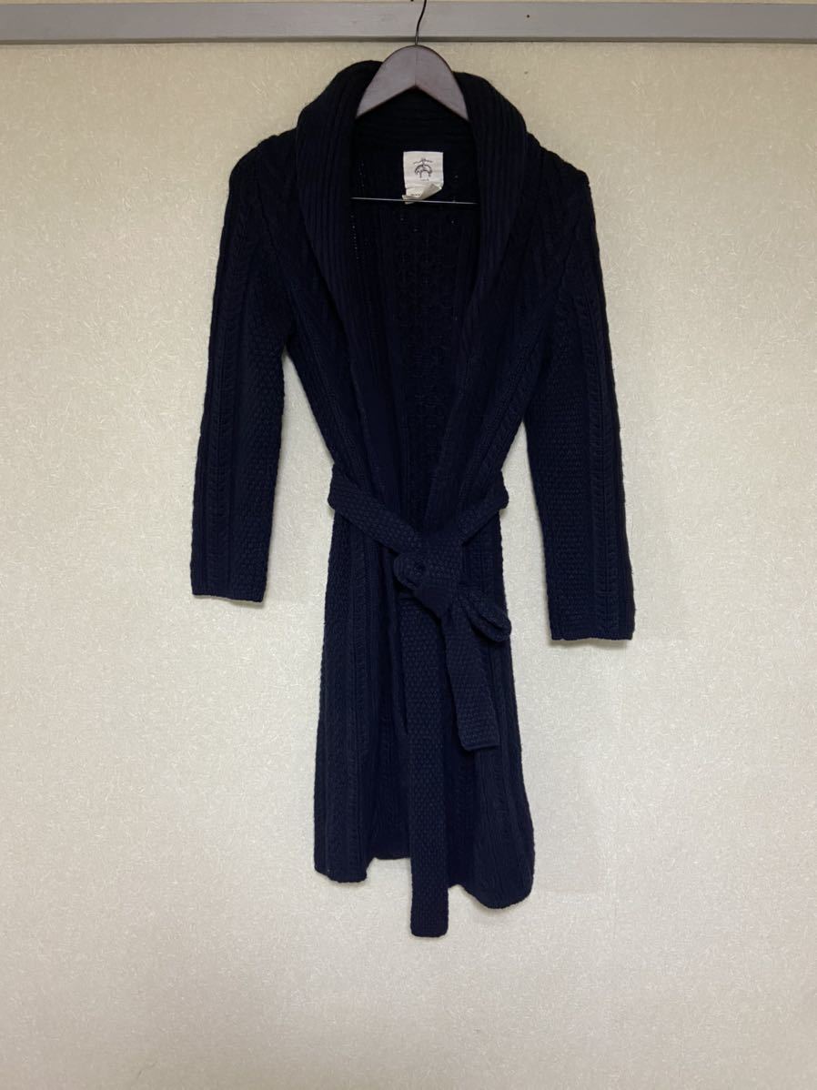 black fleece ショールカラーニットガウントムブラウン Thom black fleece ショールカラーニットガウントムブラウン Thom