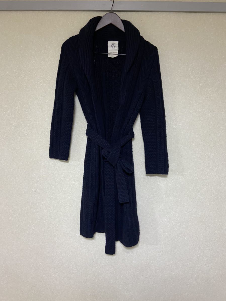 black fleece ショールカラーニットガウントムブラウン Thom Browne