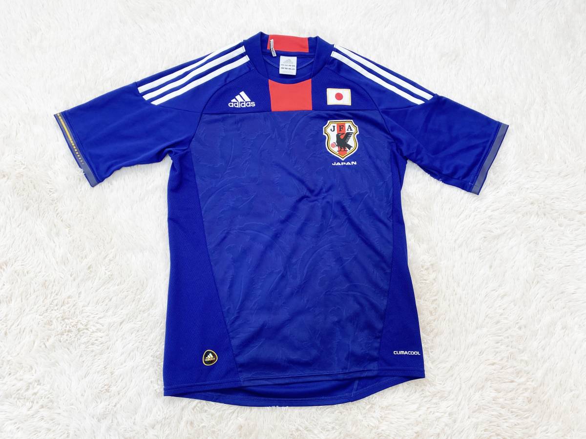 メンズSサイズ：アディダスｘJFA JAPAN◆半袖Tシャツ：ブルー_画像1