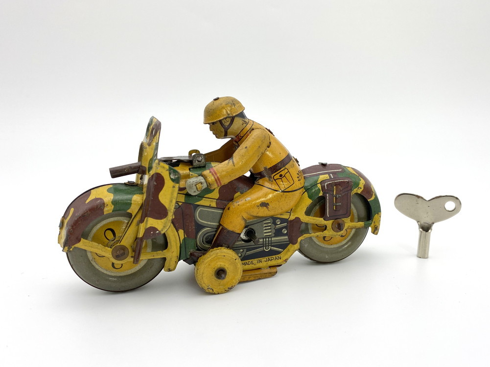 ☆戦前1930年代 KT 小菅玩具&倉持商店 ☆ 軍隊 オートバイ 機関銃 ☆ ☆戦前1930年代 KT 小菅玩具&倉持商店 ☆ 軍隊 オートバイ 機関銃 ☆