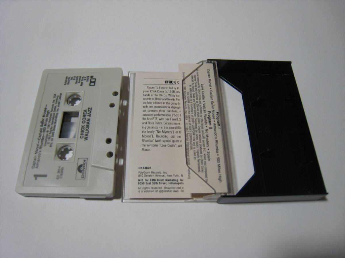 【カセットテープ】 CHICK COREA / WALKMAN JAZZ US版 チック・コリア SPAIN 収録_画像4