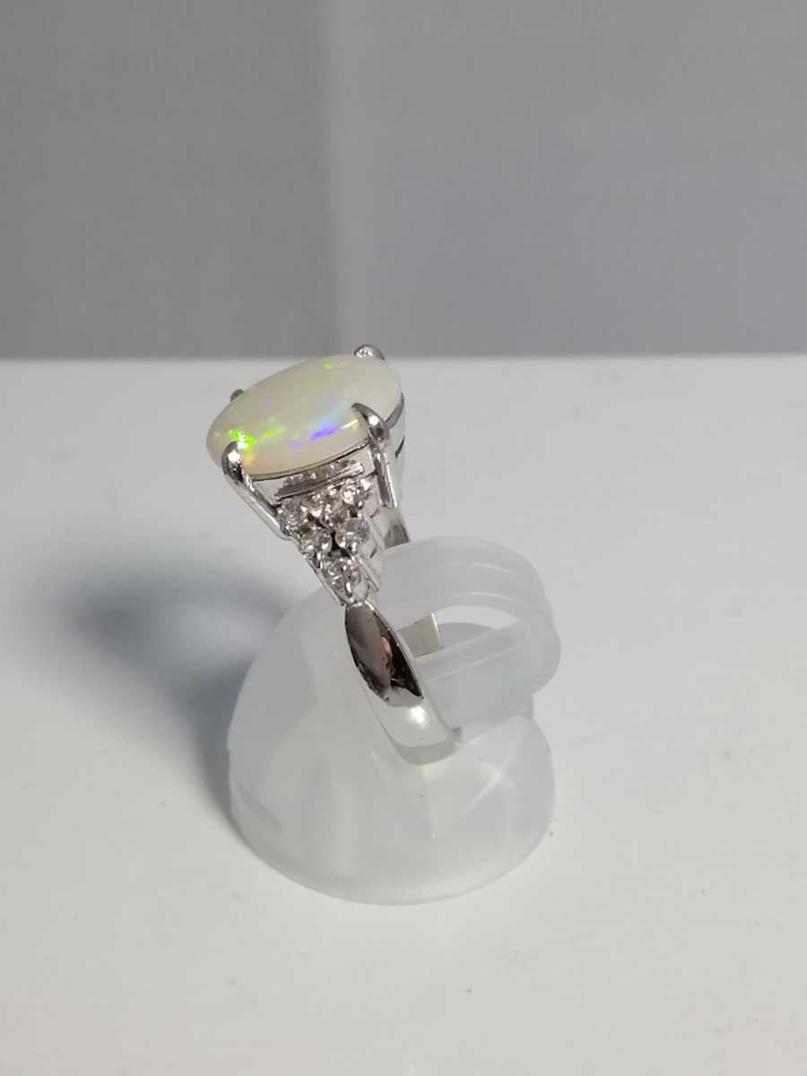 Pmオパールダイヤリング！O1.80ct.D0.30ct.。_画像4