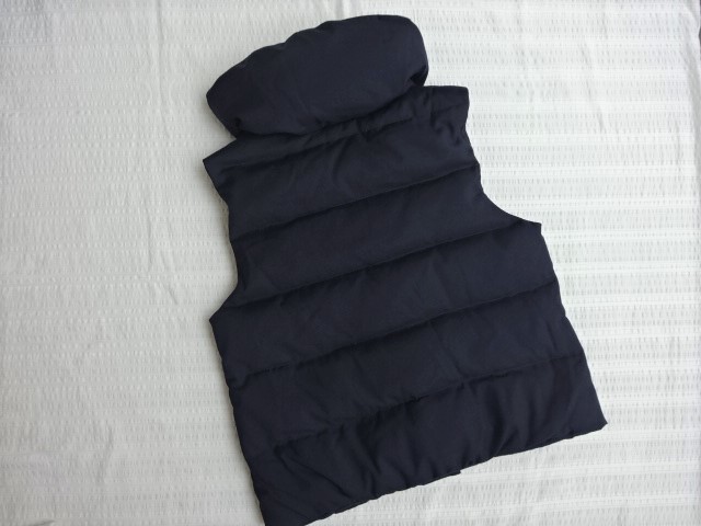  prompt decision * new goods Anatelier coat jacket down down vest navy 36 anatelierbomerus Lee 