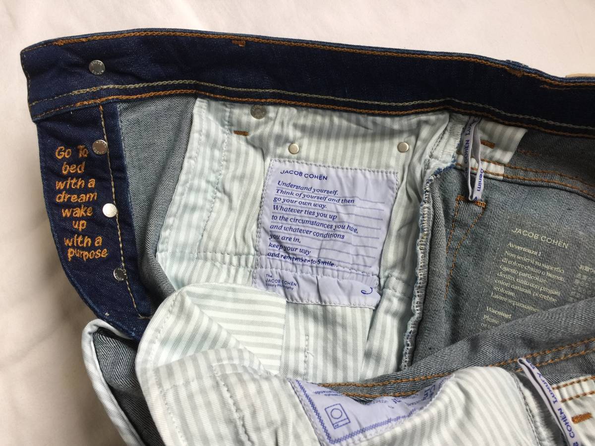 【JACOB COHEN ヤコブコーエン J688 COMF】イタリア製 大人の美脚ストレッチ デニムパンツ 33インチ