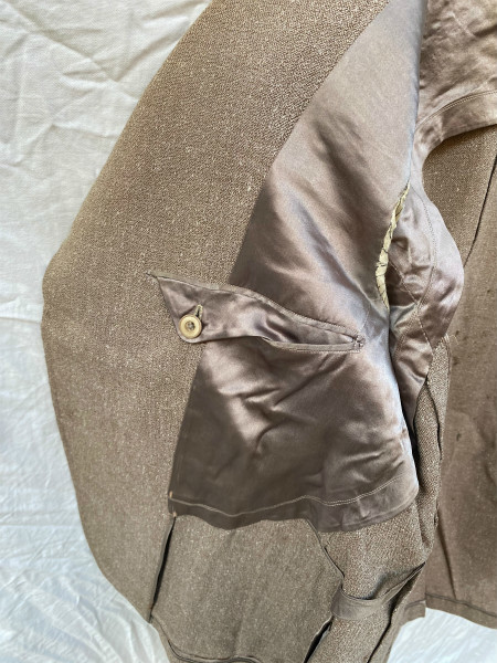 戦前 戦中 斜めのポケット tailored jacket テーラードジャケット 背広 JAPAN VINTAGE ジャパンヴィンテージ 30s40s サックコート 退廃的_画像6