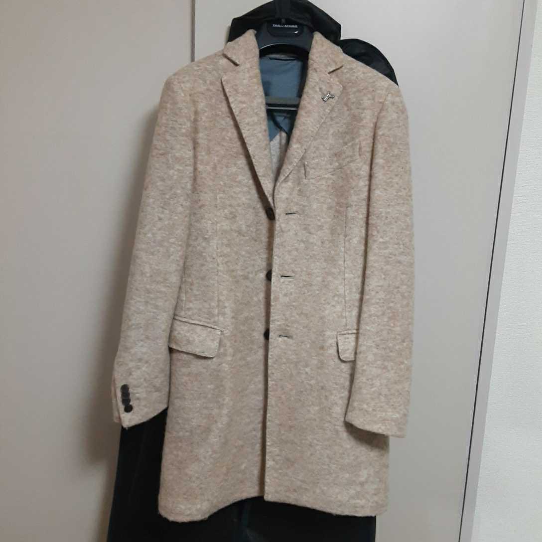  Italy Hevo high class Chesterfield coat regular price approximately 8 ten thousand jpy beige size 42(S size,M size )i-vo