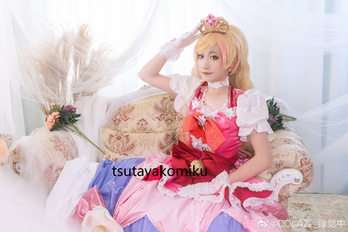 Go!プリンセスプリキュア PRINCESS PRECURE 春野はるか キュアトゥインクル 変身衣装 コスプレ衣装+王冠