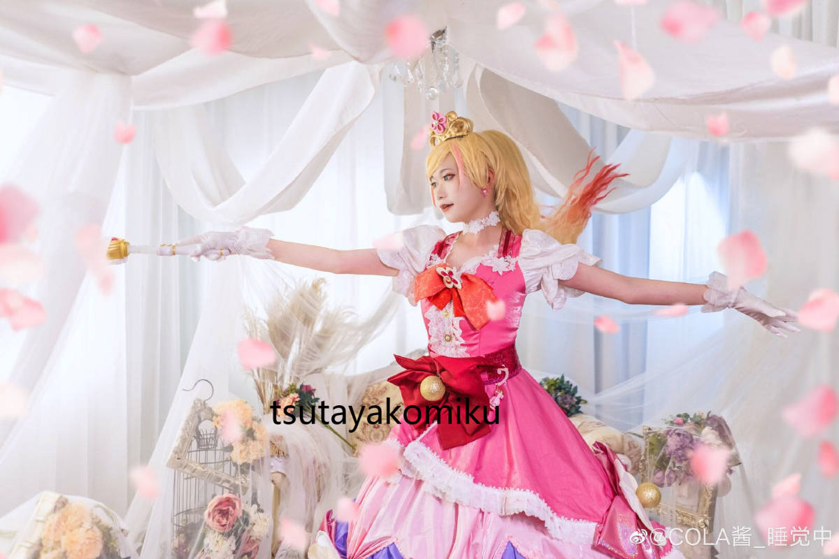 Go!プリンセスプリキュア PRINCESS PRECURE 春野はるか キュアトゥインクル 変身衣装 コスプレ衣装+王冠