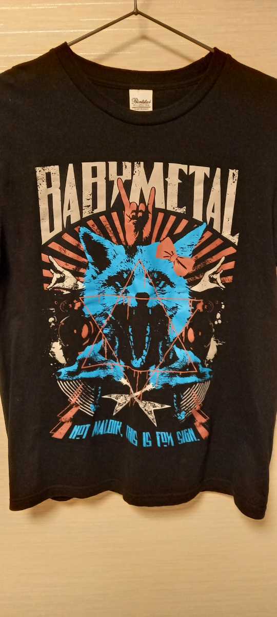 正規品中古 BABYMETAL 2013年 カラフルキツネさん Tシャツ Sサイズ 中元すず香 菊地最愛 水野由結 ベビメタ ベビーメタル さくら学院重音部_画像1