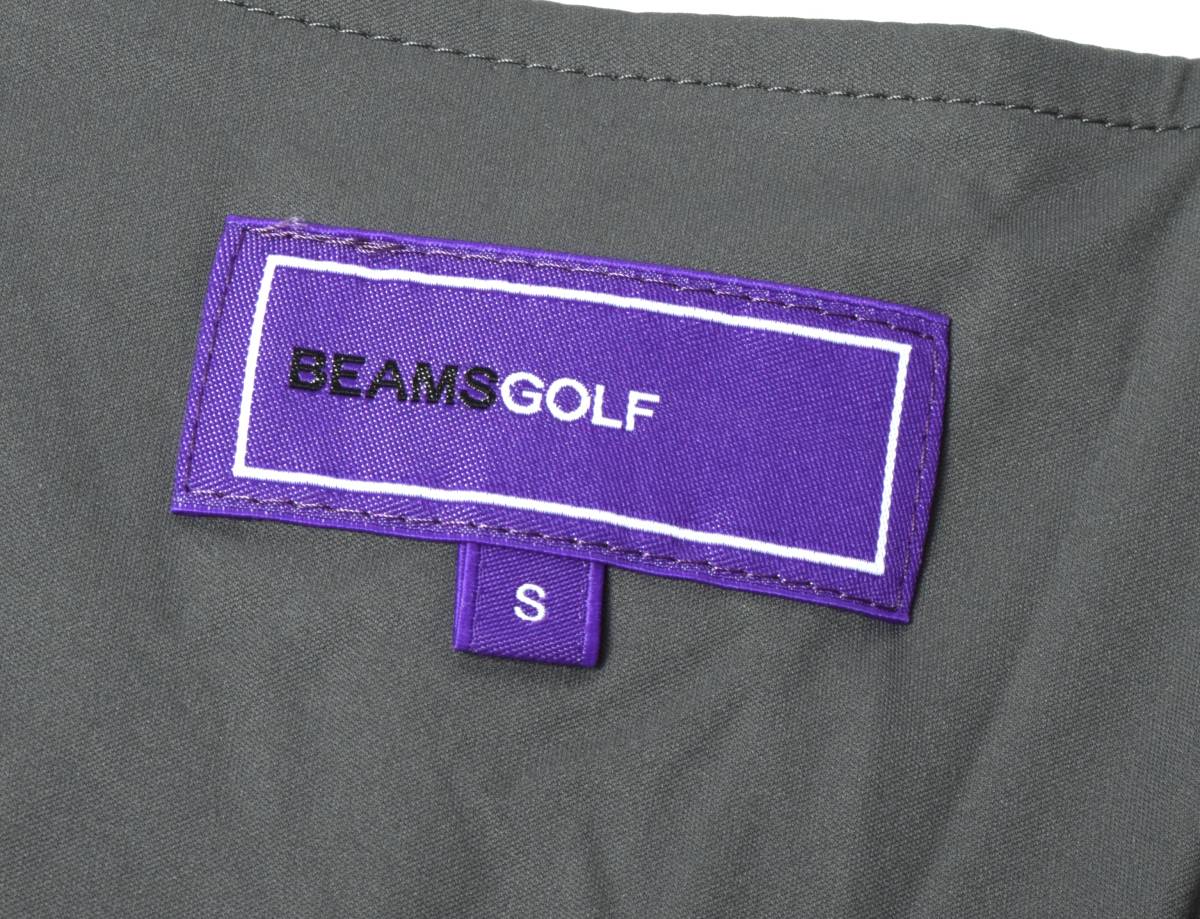 新品2万 BEAMS GOLF ビームスゴルフ 防風 ストレッチ チェック ベスト S 赤茶白_画像8