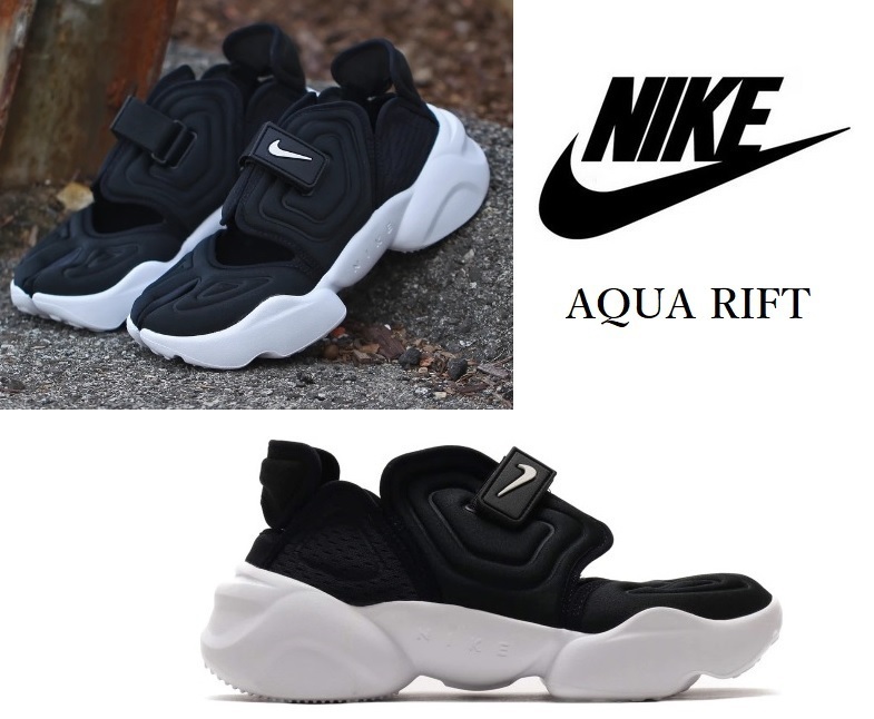☆品薄☆Nike AQUA RIFT サンダル♪ Black×White (約24cm) | bioimune