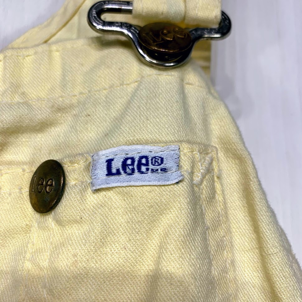 70S USA製 Lee オーバーオール 29×34サイズ 黄なり リー 70年代 ヴィンテージ ワーク ビンテージ 古着 【値下げ】 メンズ アメリカ