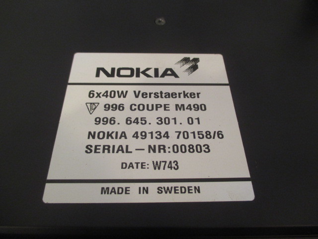 ◎6040◎ 確b　P H11年 ポルシェ 996 ノンターボ 2ドア オーディオ系NOKIAブースター●㈲№6040_画像2