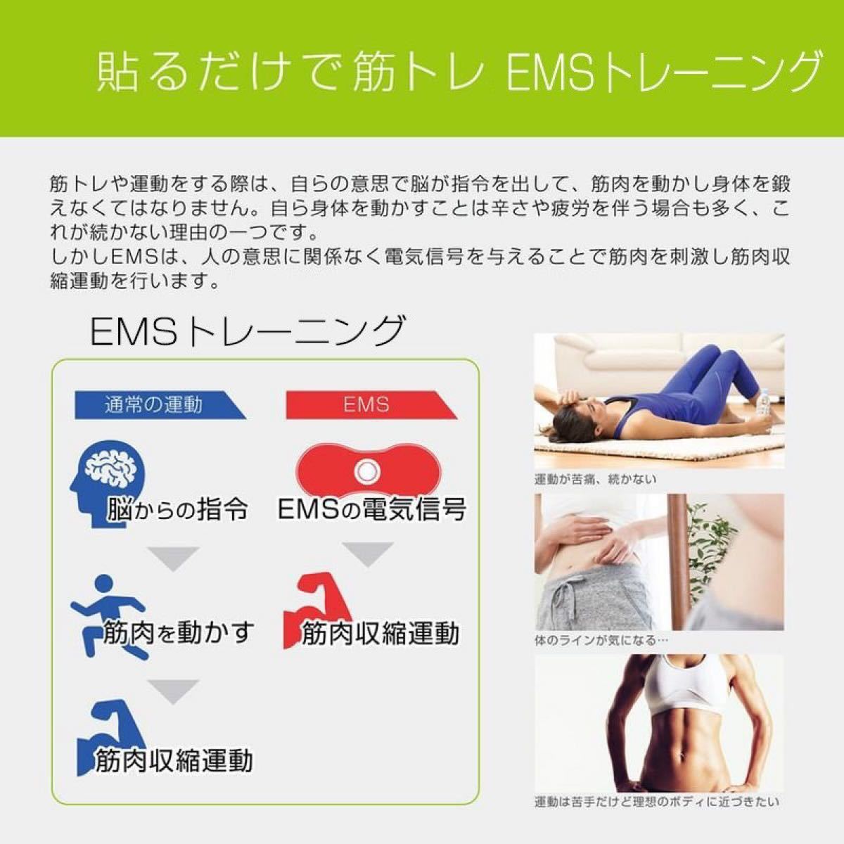 【新品】EMS  BODY SHAPELY PAD“ボディシェイプリーパッド”   腹筋ベルト ビルドアップ 電気 家庭用