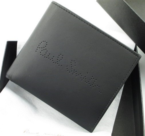 新品 ポールスミス 折り財布 箱付き 黒 ブラック-