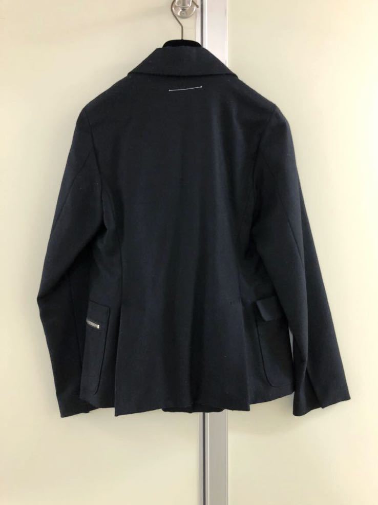 MM6】MAISON MARTIN MARGIELA 2007 黒WOOL 3B ZIPデザイン MM6】MAISON MARTIN MARGIELA 2007 黒WOOL 3B ZIPデザイン