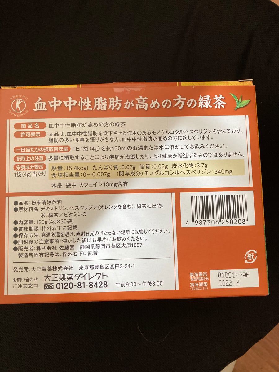 血中中性脂肪が高めの方の緑茶