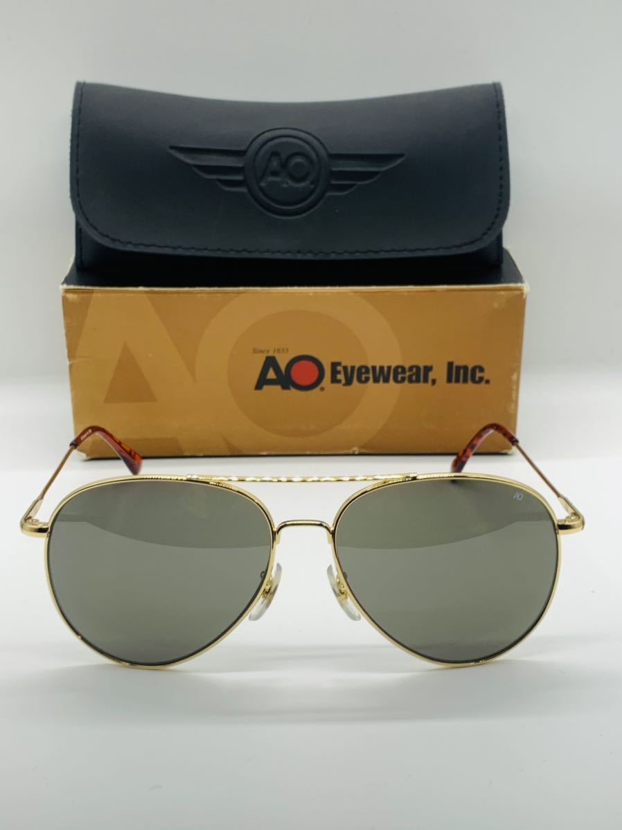 American Optical サングラス　Eyewear General シリーズ　GN 58G.WS.TC フレームArista (ゴールド) 中古品です_画像1