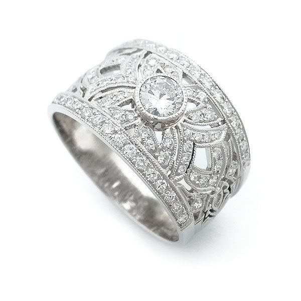 【値下げ】 ダイヤモンド 【緑屋質屋】特選ジュエリー リング Pt900【中古】 0.336ct プラチナ台