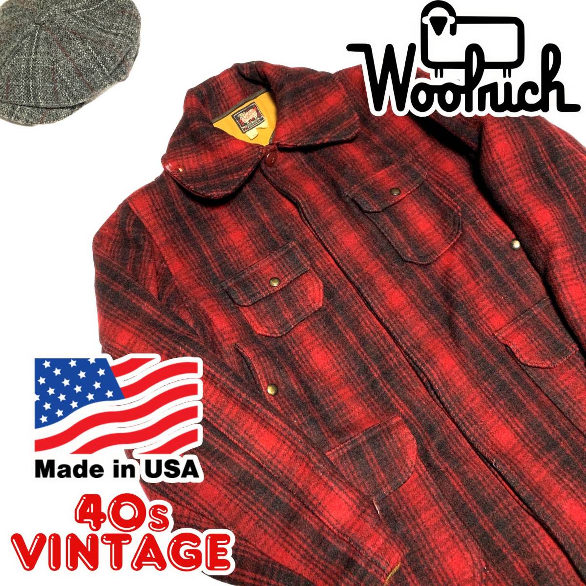 s USA製 ウールリッチ ハンティングジャケット  L WOOLRICH