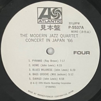 ♪試聴♪The Modern Jazz Quartet / Concert In Japan '66_画像6