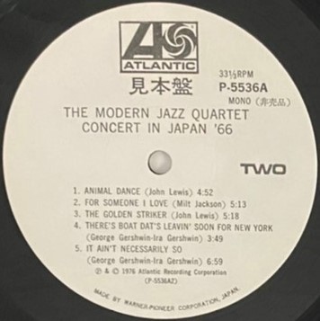 ♪試聴♪The Modern Jazz Quartet / Concert In Japan '66_画像4
