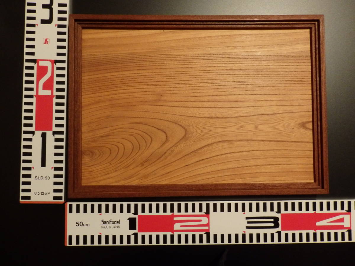k1011414 tray * zelkova * approximately 35cm×24.5cm×2.5cm