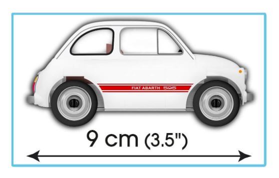 COBI ブロック ☆ 1/35スケール 自動車 ☆ フィアット アバルト 595 1965 / 1965 Fiat Abarth 595 ☆ 新品/未開封 ☆ EU製 _画像4