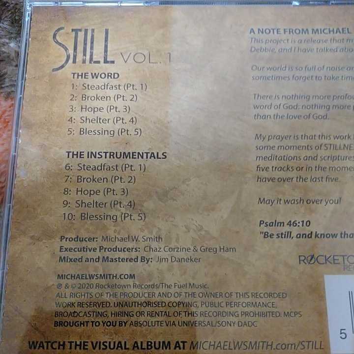Michael W Smithマイケル W スミス Still Vol 1輸入盤 Michael W Smithマイケル W スミス Still Vol 1輸入盤