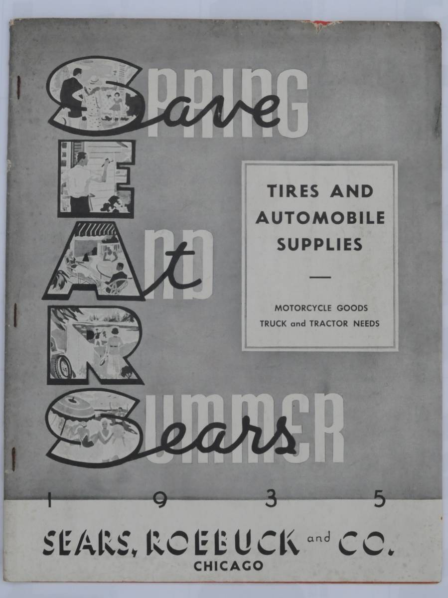 1935年 シアーズ カタログ　SEARS ROEBUCK CATALOGUE ガレージ ライフ バイク アメリカ アンティーク ビンテージ T型 A型 フォード アメ車_画像1