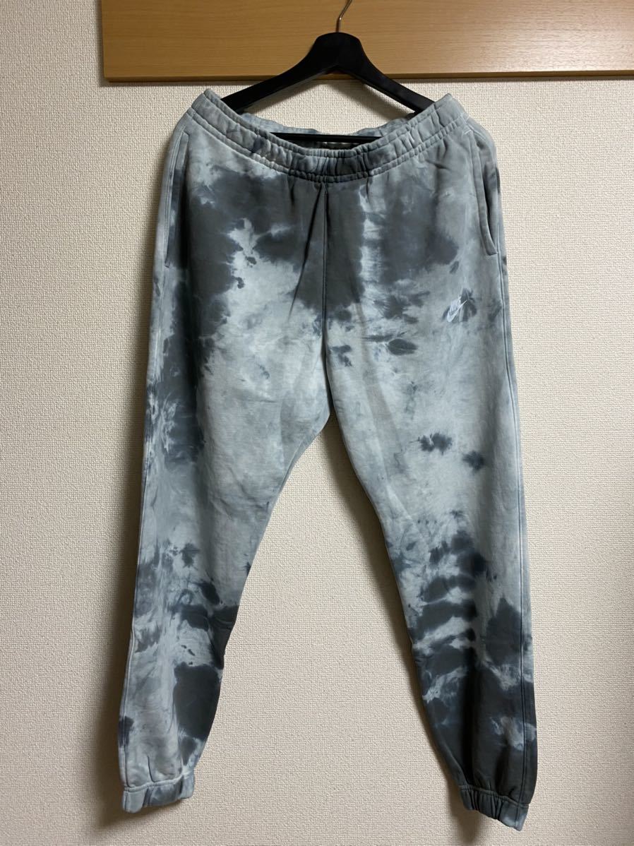 新品 国内正規品 NIKE FRENCH TERRY DYE PO HOODIE & PANT & SHORT Lサイズ セットアップ ハーフパンツ 3点セット タイダイ TIE-DYE_画像7