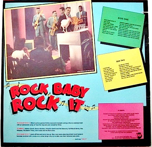  снят с производства LP * 1986 год US запись * легенда контри-рок фильм ROCK BABY ROCK IT * 50's оригинал контри-рок блокировка n roll jive du-wap